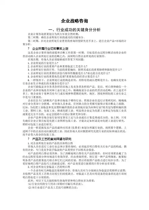 企业战略咨询