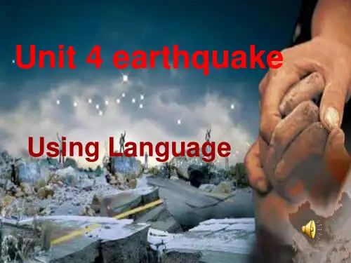 新人教版高一英语必修一Unit4_Using_language