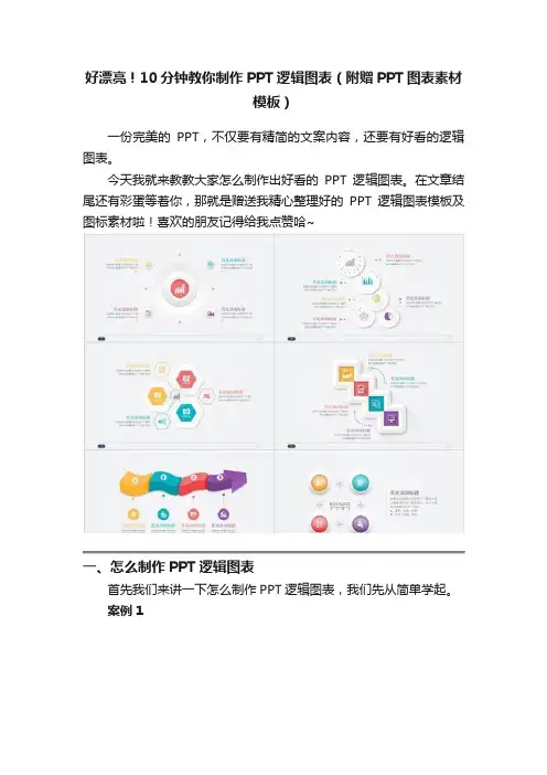 好漂亮！10分钟教你制作PPT逻辑图表（附赠PPT图表素材模板）
