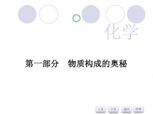 2014中考化学复习课件：第一部分 物质构成的奥秘