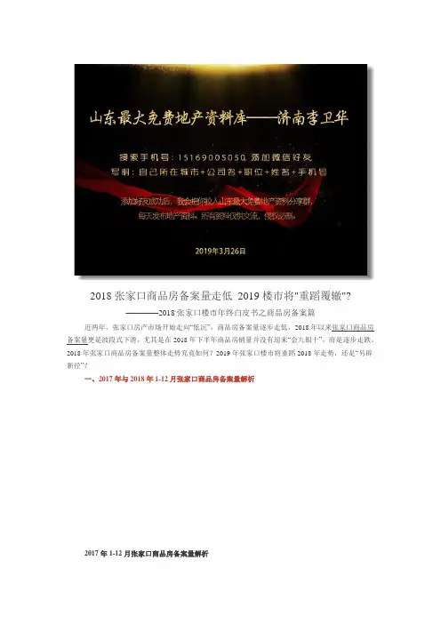 2018年张家口商品房