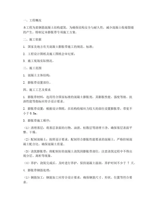 膨胀带专项施工方案