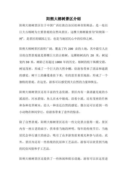 阳朔大榕树景区介绍