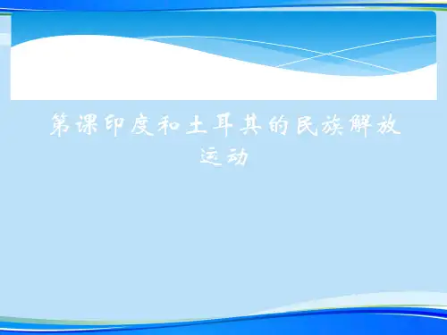 印度和土耳其的民族解放运动.完整版PPT资料