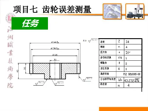 齿轮误差测量