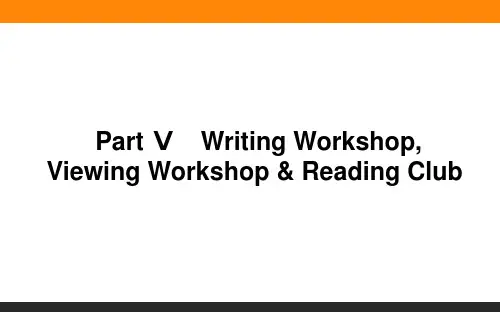 高中英语必修二(北师大版)课件6-5Writing Workshop
