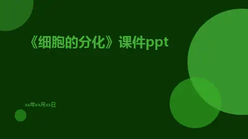 《细胞的分化》课件ppt