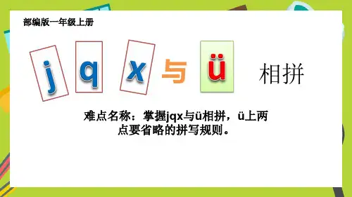 汉语拼音jqx与ü相拼课件(共17张PPT)
