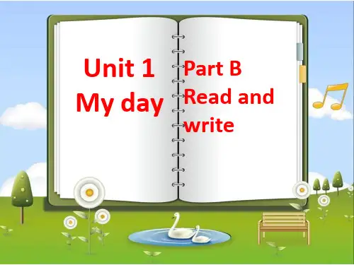 2024年人教版小学英语五年级下册Unit 1 B Read and write(1)—课件