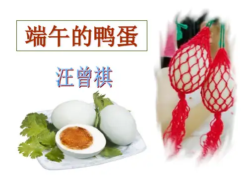 《端午的鸭蛋》PPT课件8 (共27张PPT)