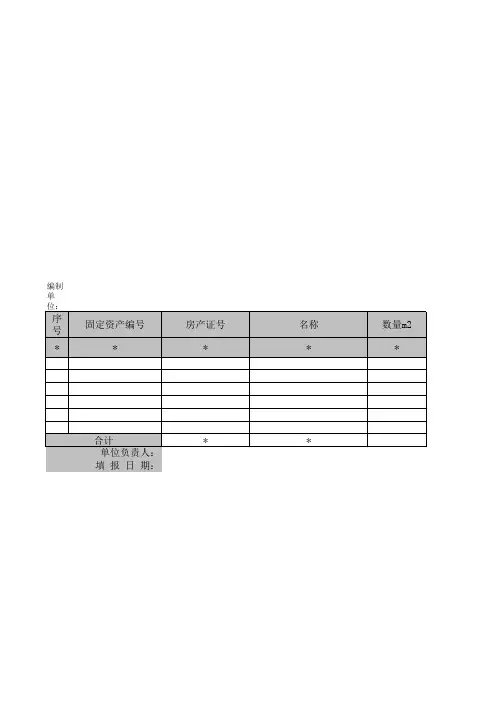 建筑物固定资产清查明细表(xls 页)