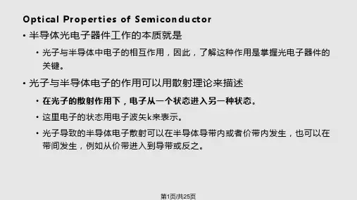 半导体光电子PPT课件