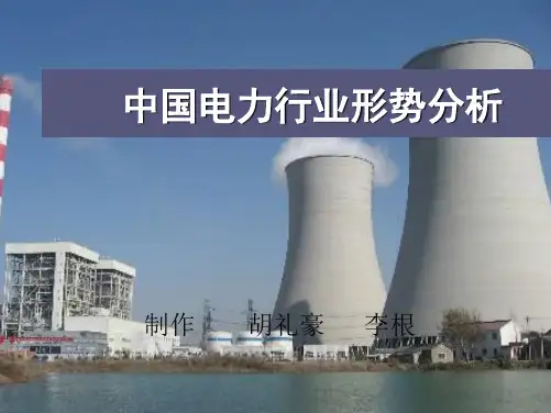 中国电力行业形势分析报告 共20页PPT资料
