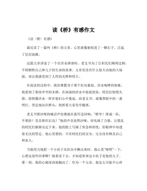 读《桥》有感作文