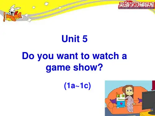 unit 5 Do you want to watch a game show