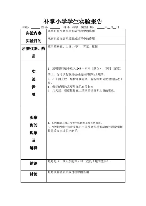 蚯蚓的作用实验(7)