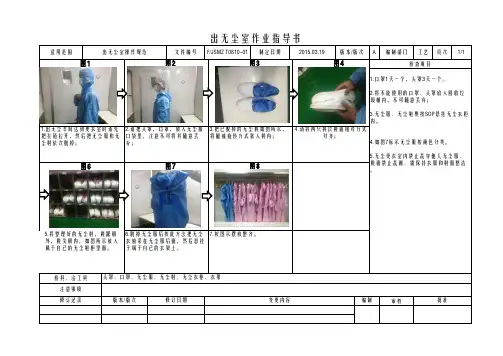 无尘室出入规范作业指导书