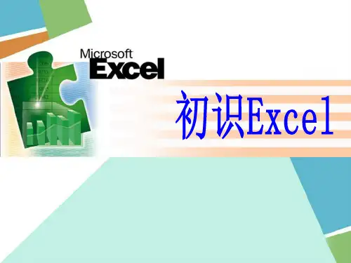 《认识Excel》PPT课件