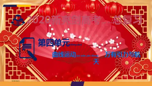 高考物理总复习 第四单元 曲线运动 万有引力与航天 课时1 曲线运动 运动的合成与分解课件