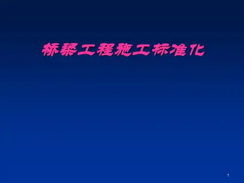 桥梁工程标准化ppt课件