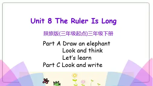 陕旅版三年级下册小学英语Unit8单元全套课件