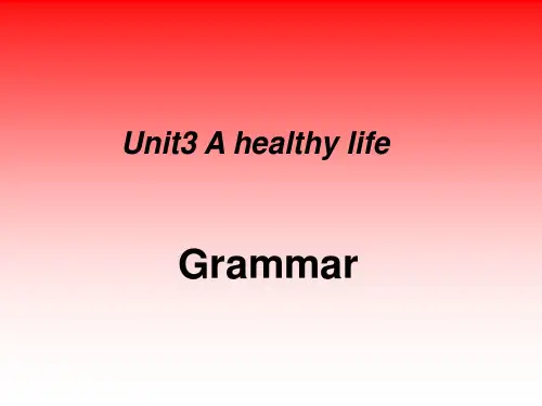 选修6 Unit3 A healthy life-Grammar-It的用法[课件]