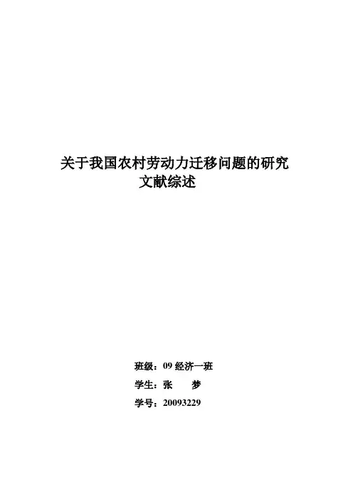 文献综述范文