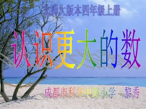 科华中路小学北师大版第七册《认识更大的数》PPT课件