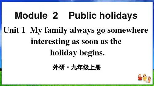 外研版英语九年级上册Module 2 Unit 1精品课件