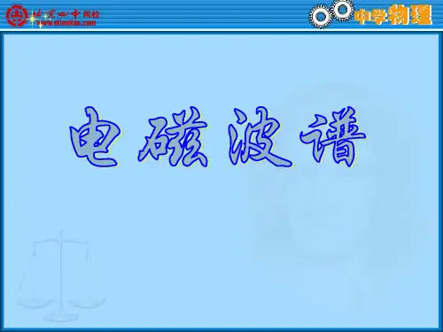无线电波红外线可见光紫外线可见光X射线γ射线电磁波谱二