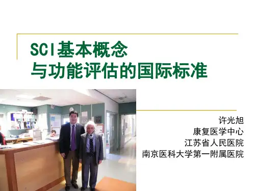 脊髓损伤的评估教学提纲
