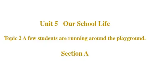 Unit5Topic2SectionA知识点课件仁爱版英语七年级下册