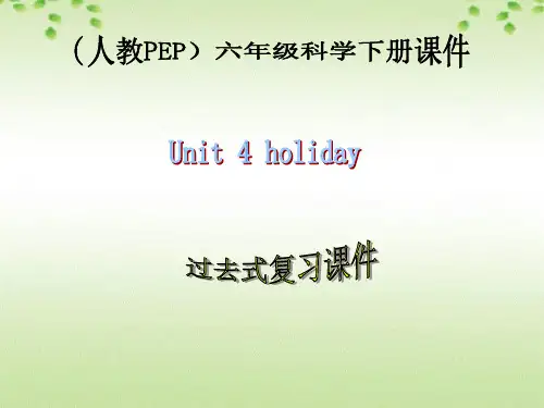 人教PEP版英语六年级下册Unit4(6)