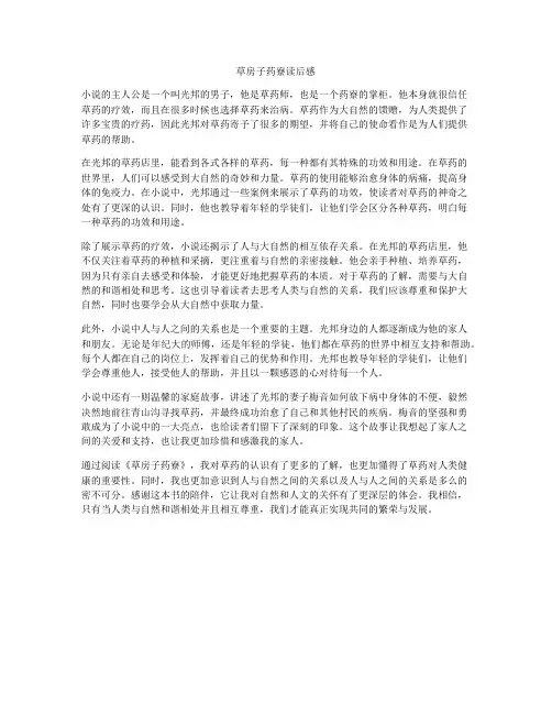 草房子药寮读后感