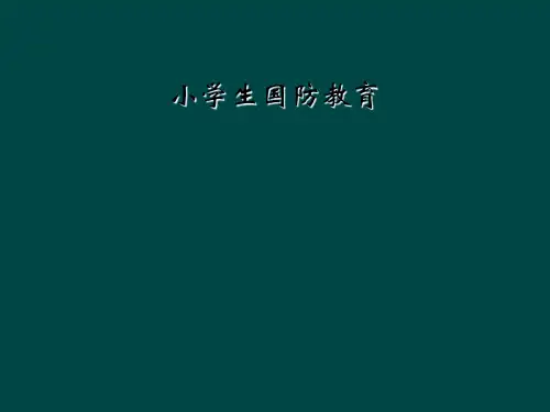 小学生国防教育