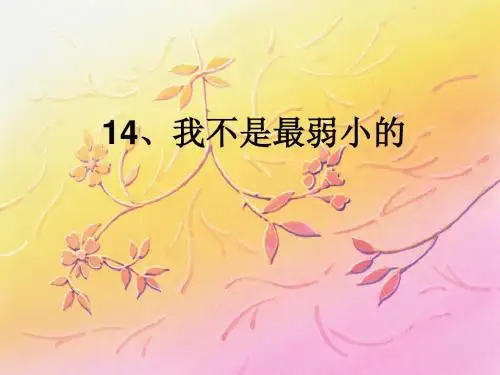 我不是最弱小的