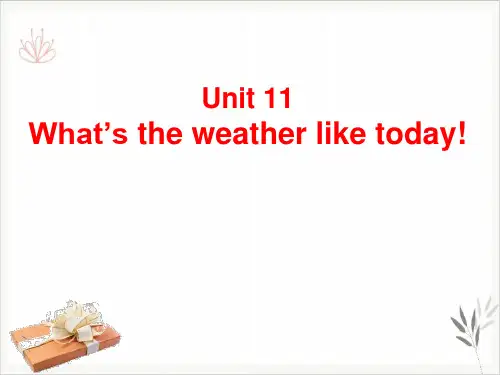 What's the weather like today课件(实用版)