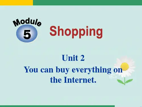 外研版七下M5Unit2You-can-buy-everything-on-the-Internet