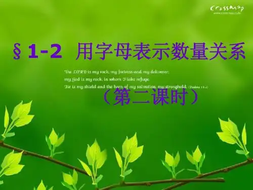 青岛版四年级数学下册用字母表示数量关系P9