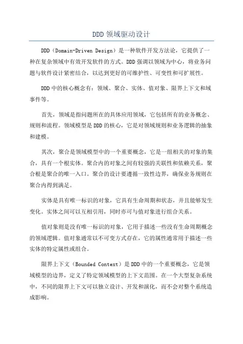 DDD领域驱动设计