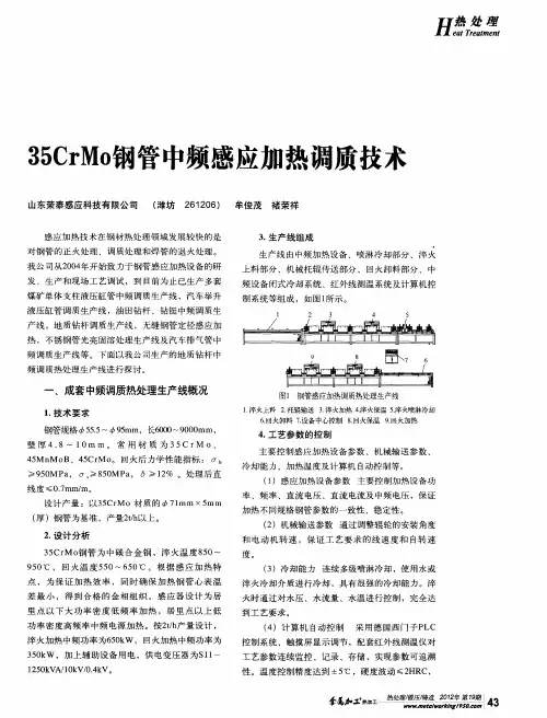 35CrMo钢管中频感应加热调质技术