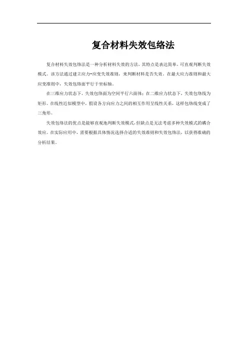 复合材料失效包络法
