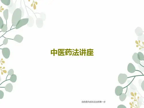 中医药法讲座共24页PPT
