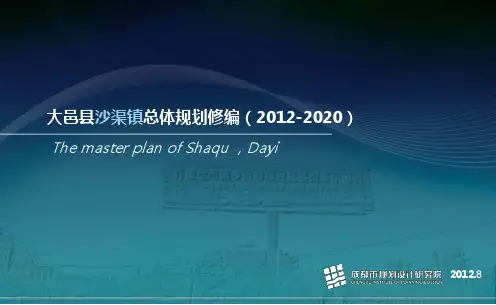 2012年四川大邑县沙渠镇项目总体规划_61页_概念布局设计