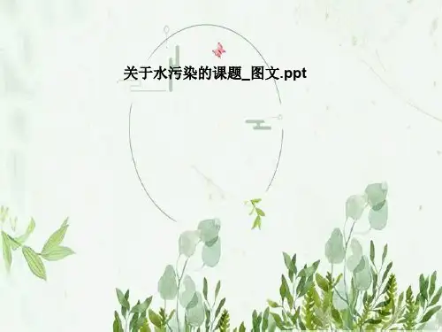 关于水污染的课题_图文