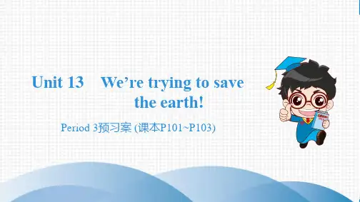 最新人教版九年级全一册英语Unit 13 Period 3预习案 (课本P101~P103)