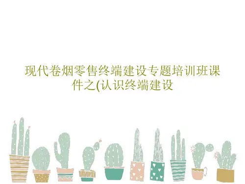 现代卷烟零售终端建设专题培训班课件之(认识终端建设共67页