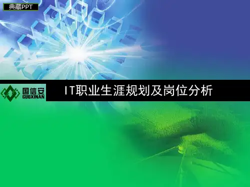 IT职业生涯规划及岗位分析PPT课件