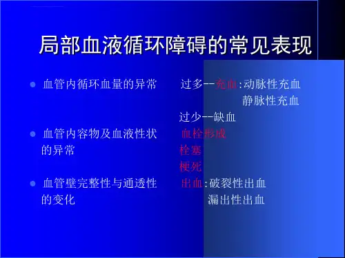 病理学第三章局部血液循环障碍ppt课件