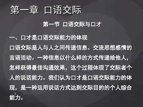 演讲与口才全课堂PPT